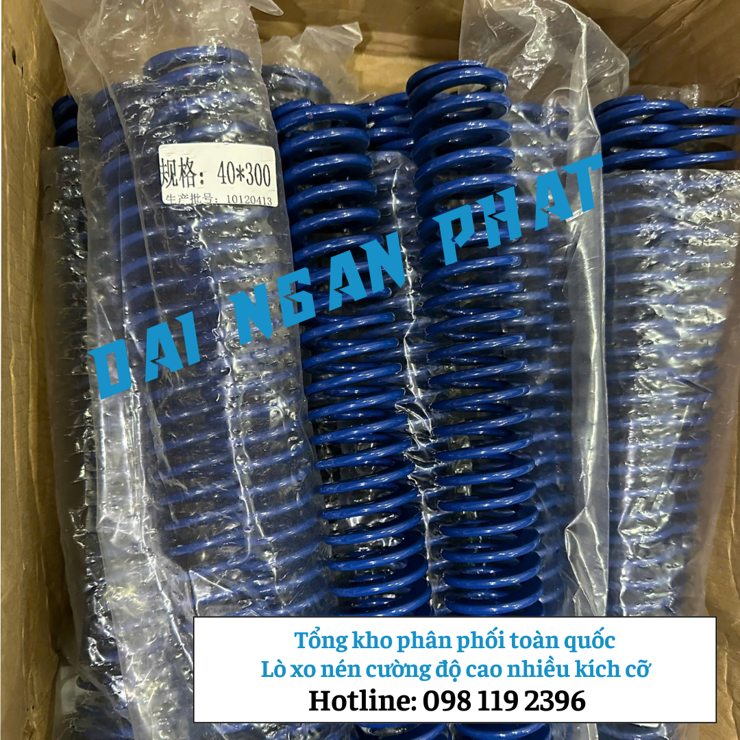 Lò Xo Nén Cường Độ Cao Xanh Đỏ Dài 300MM