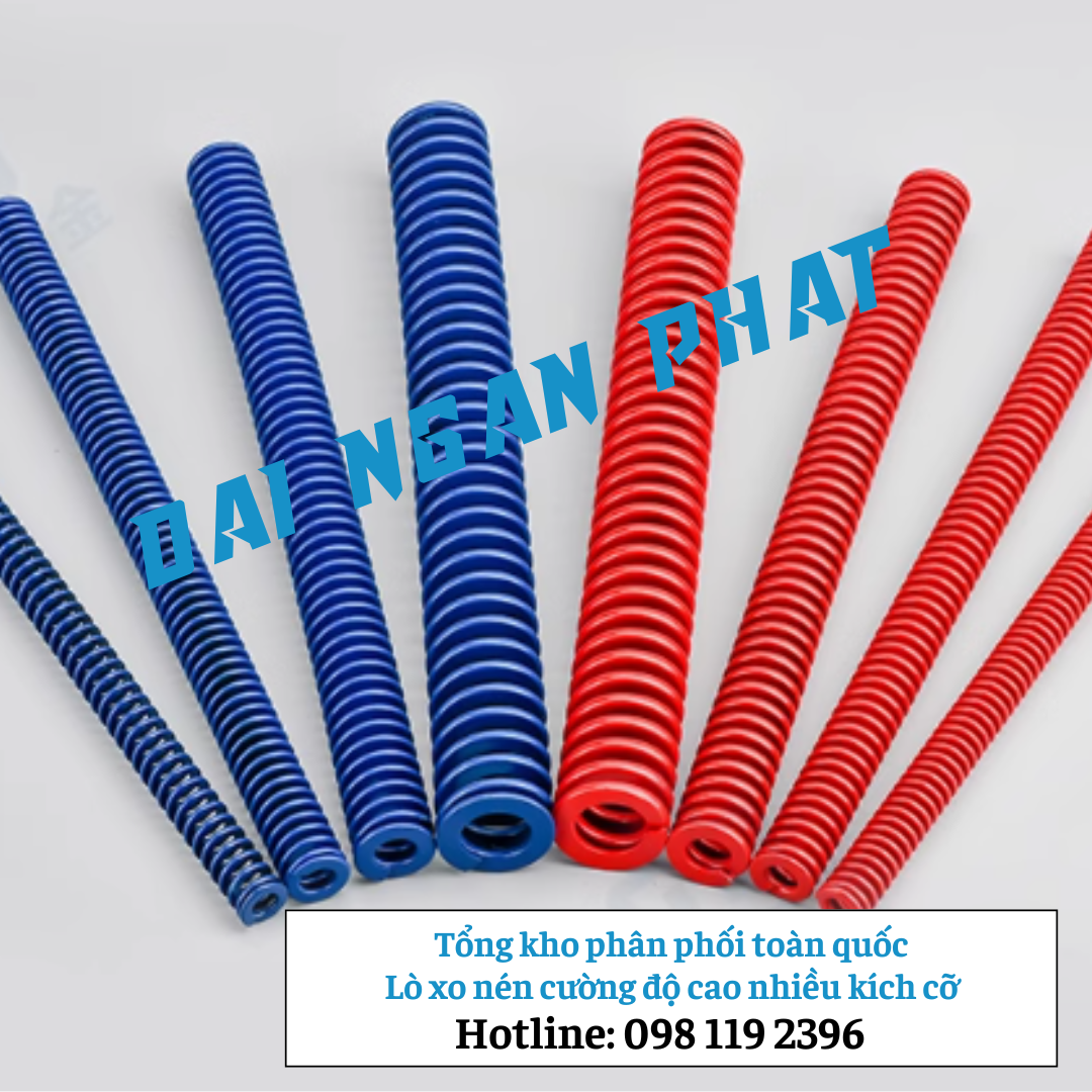 Lò Xo Nén Cường Độ Cao Xanh Đỏ Dài 300MM