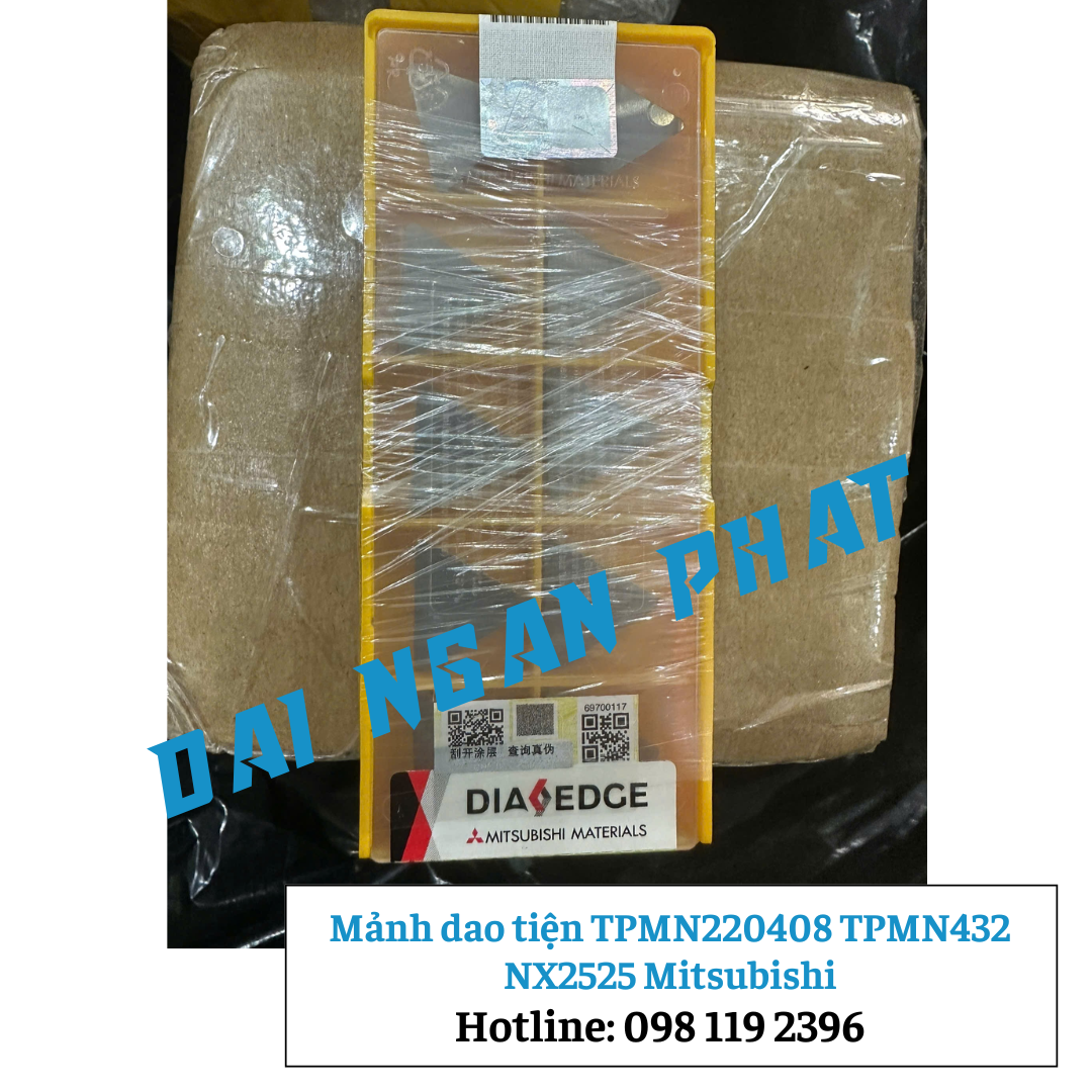 Mảnh dao tiện TPMN220408 TPMN432 NX2525 Mitsubishi