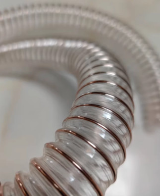 Ống dẫn khí polyurethane PU, ống lõi thép mạ đồng, ống hút bụi PU trong suốt, ống thông gió