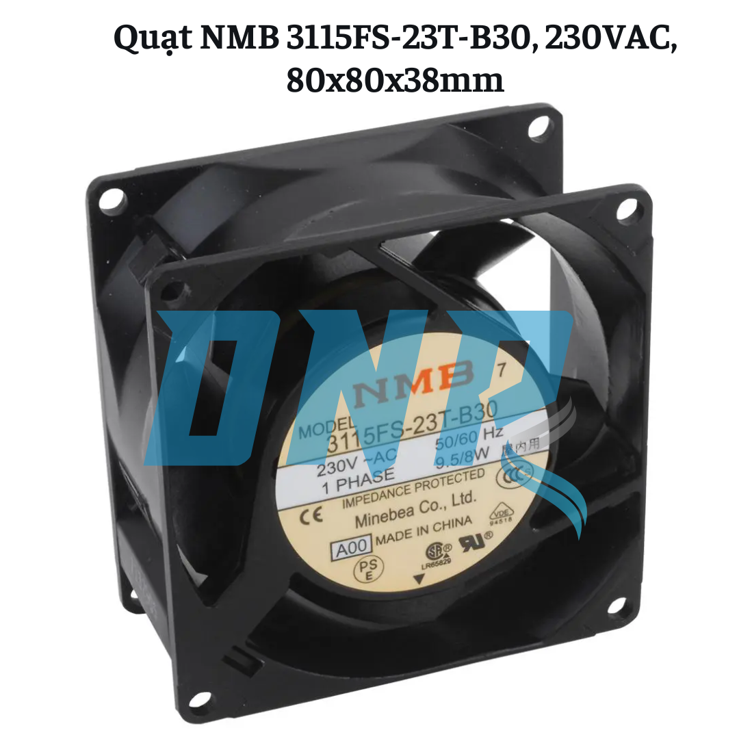 Quạt NMB 3115FS-23T-B30, 230VAC, 80x80x38mm