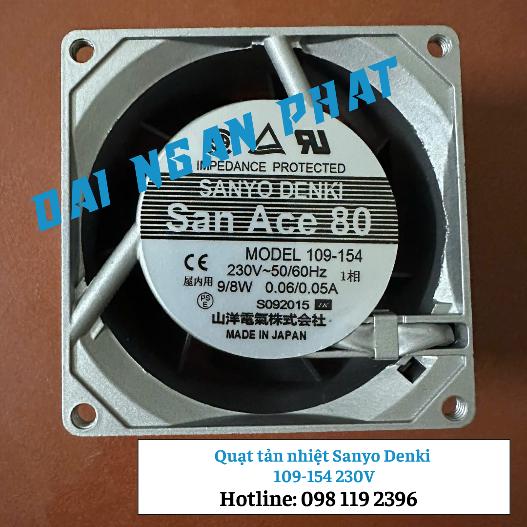 Quạt tản nhiệt Sanyo Denki 109-154 230V