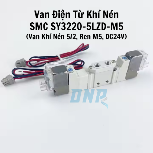 Van Điện Từ Khí Nén SMC SY3220-5LZD-M5 (Van Khí Nén 5/2, Ren M5, DC24V)