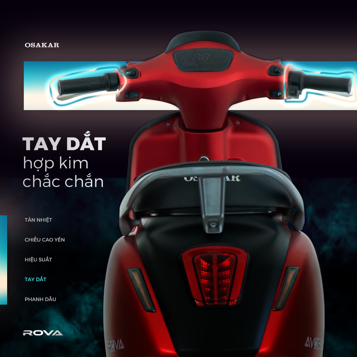 Xe Máy Điện Osakar ROVA 2024