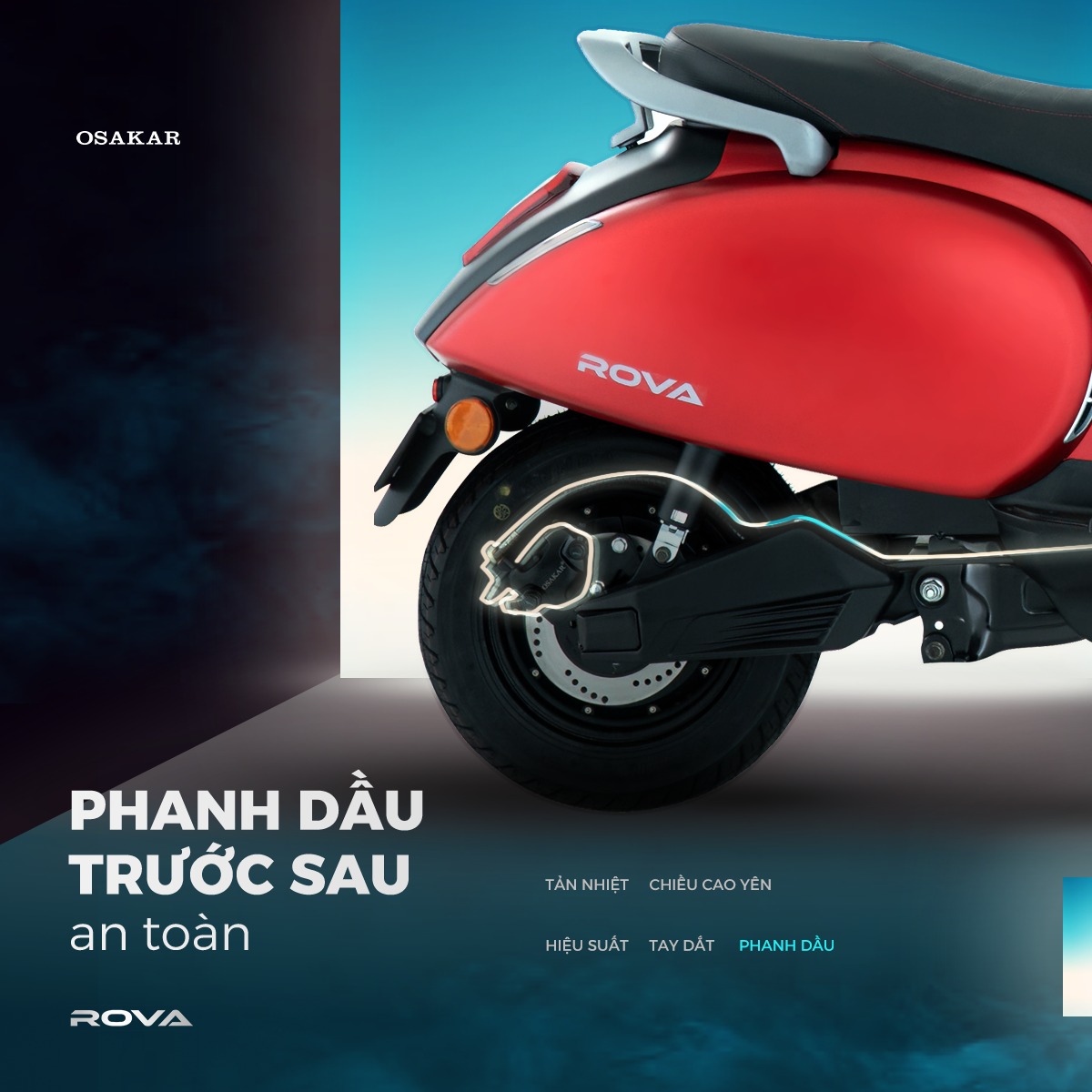 Xe Máy Điện Osakar ROVA 2024