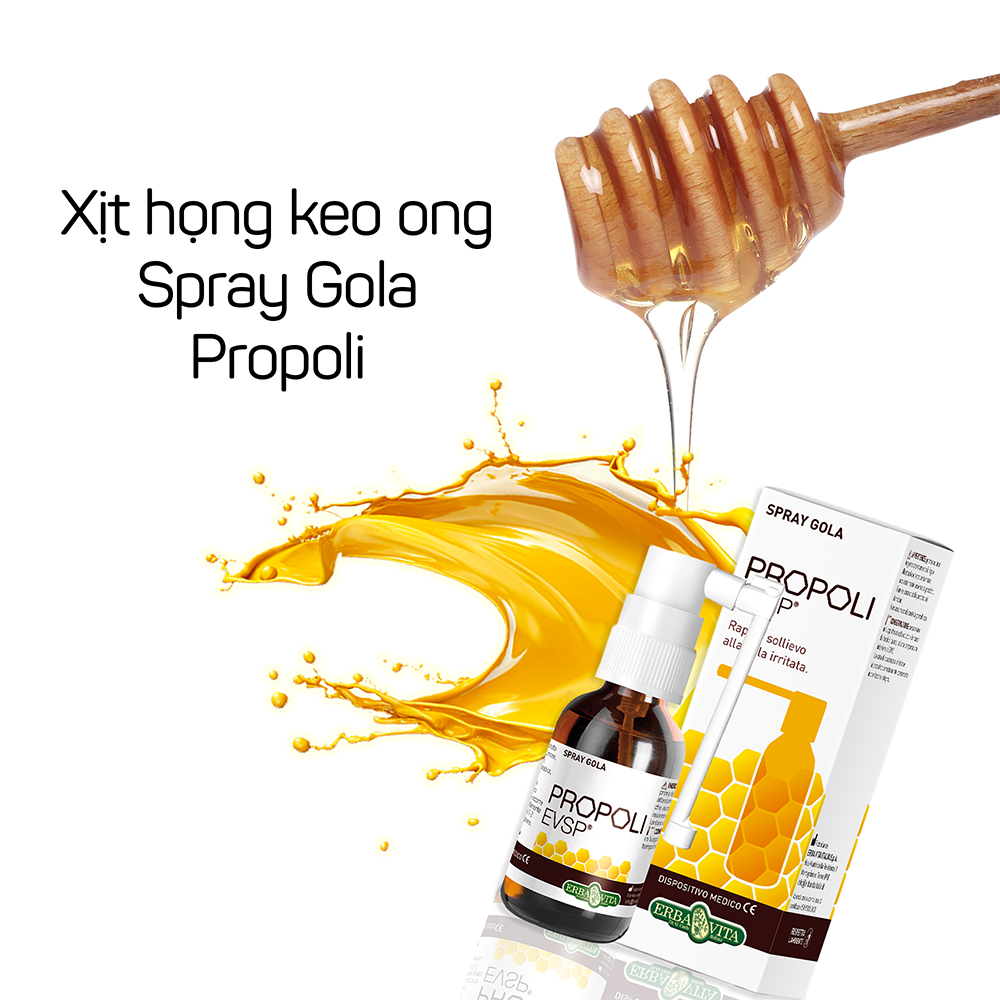 xịt họng keo ong spray gola propoli