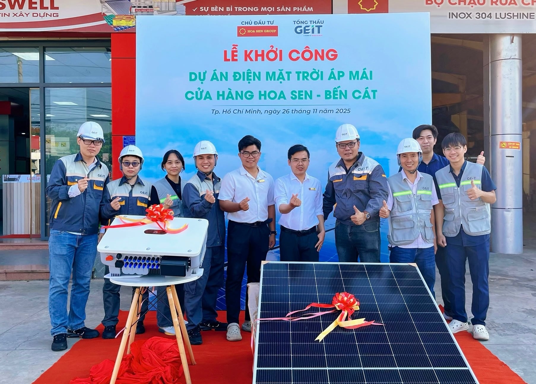 HỢP TÁC GEIT – HOA SEN: KHỞI CÔNG RTS BẾN CÁT, TP. HỒ CHÍ MINH