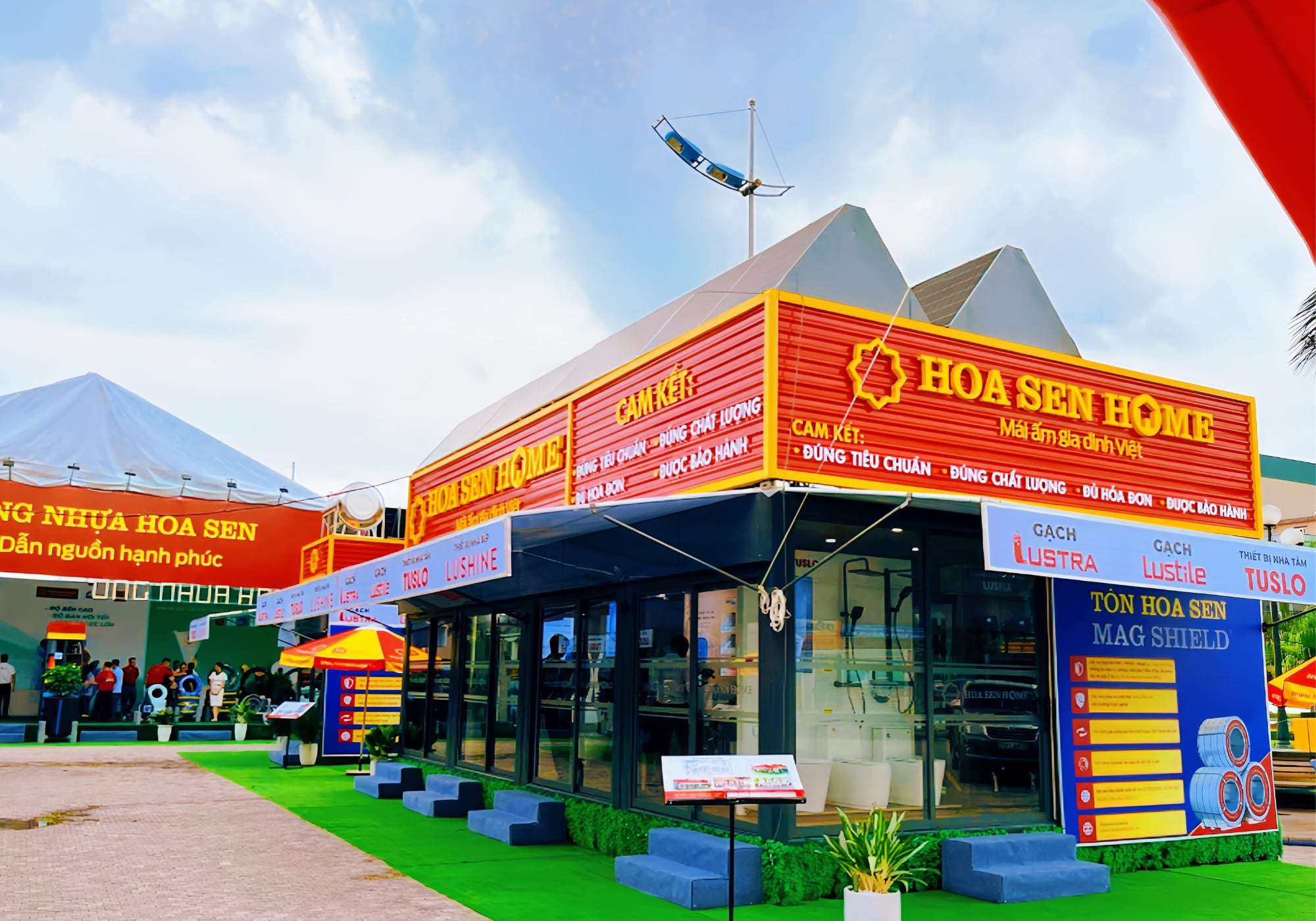 Container điện mặt trời Hoa Sen Group Kiên Giang