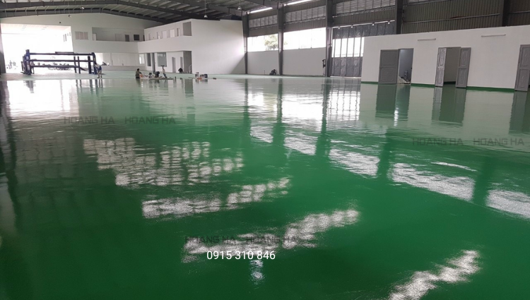 Quy trình thi công sơn Epoxy KCC cho sàn nhà xưởng