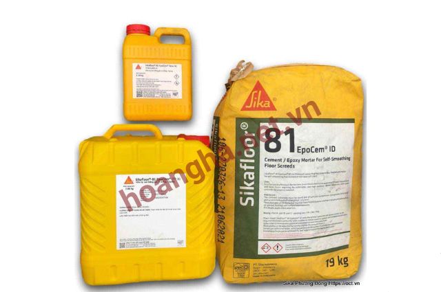 Vữa chống thấm ngược, Vữa tự san phẳng Sikafloor EpoCem 81 ( bộ 23kg)