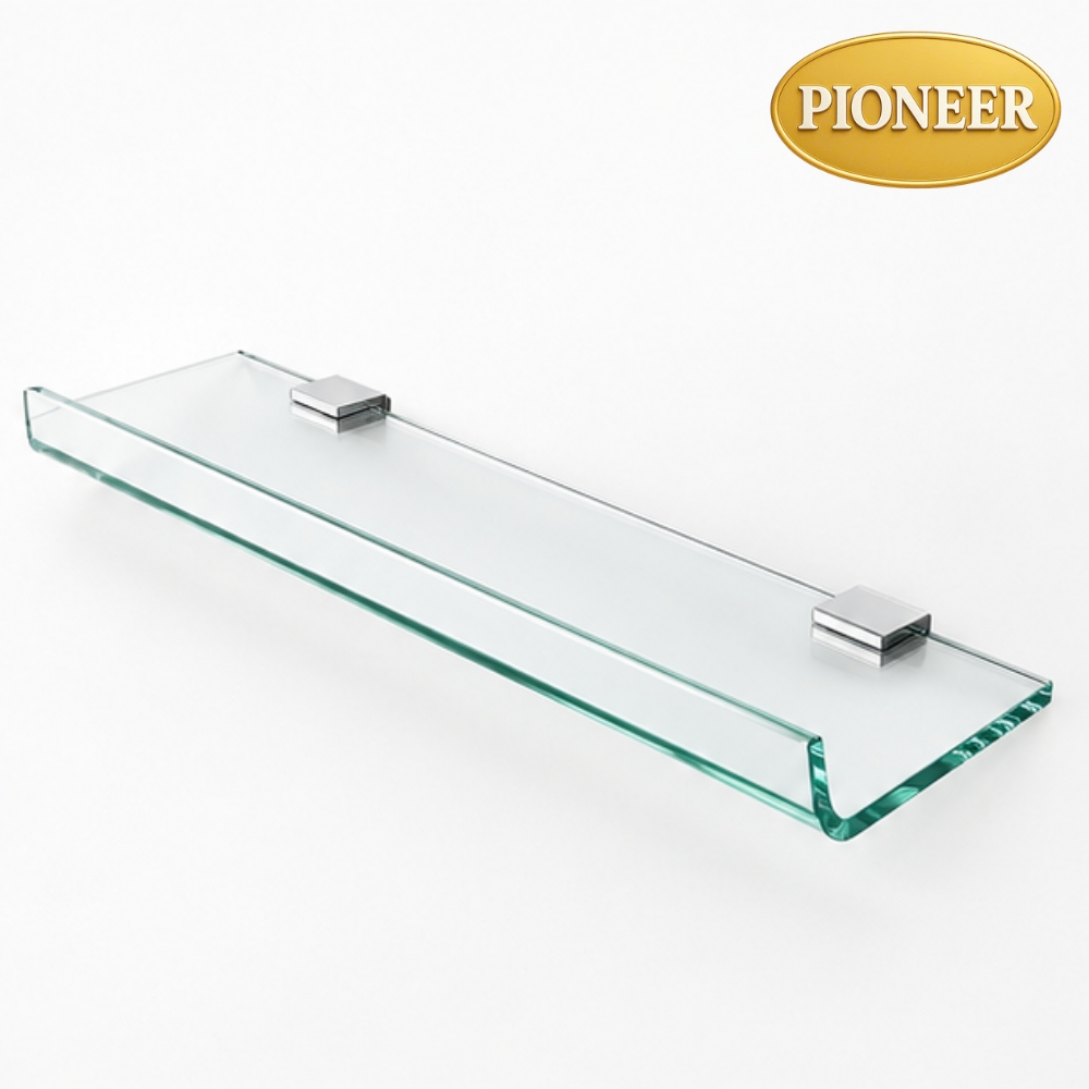 Kệ kính uốn cong Pioneer Inox 304 cao cấp trong phòng tắm - Mã TP:40