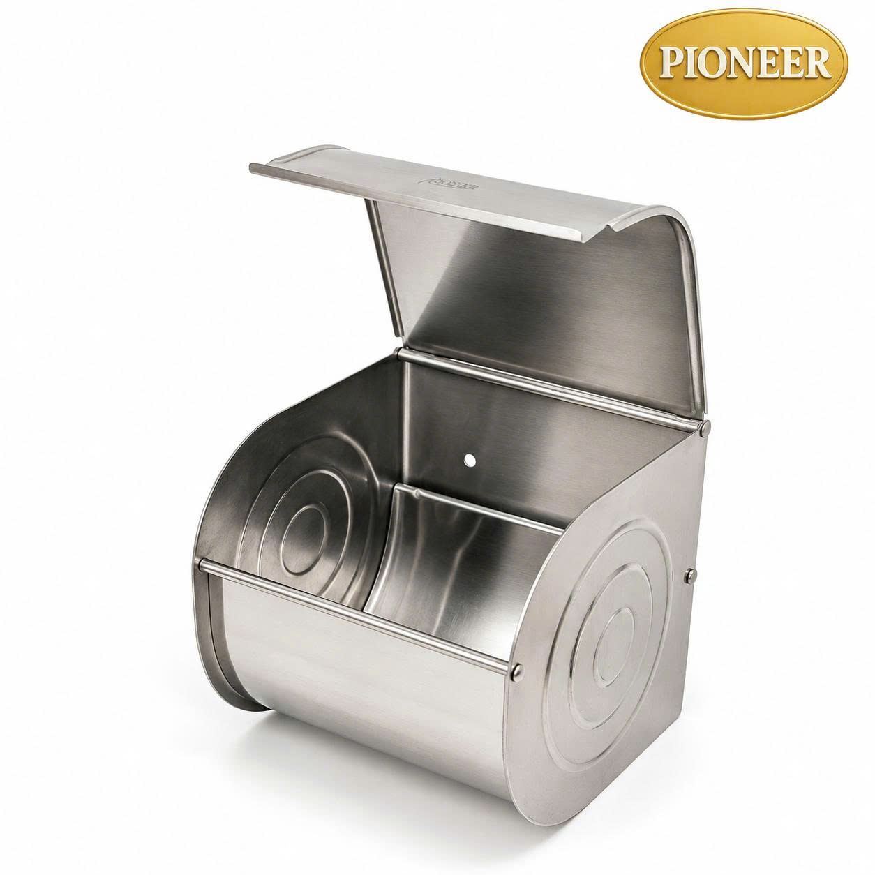 Hộp giấy vệ sinh kín Pioneer Inox 304 gắn tường trong phòng tắm, Mã PE:340