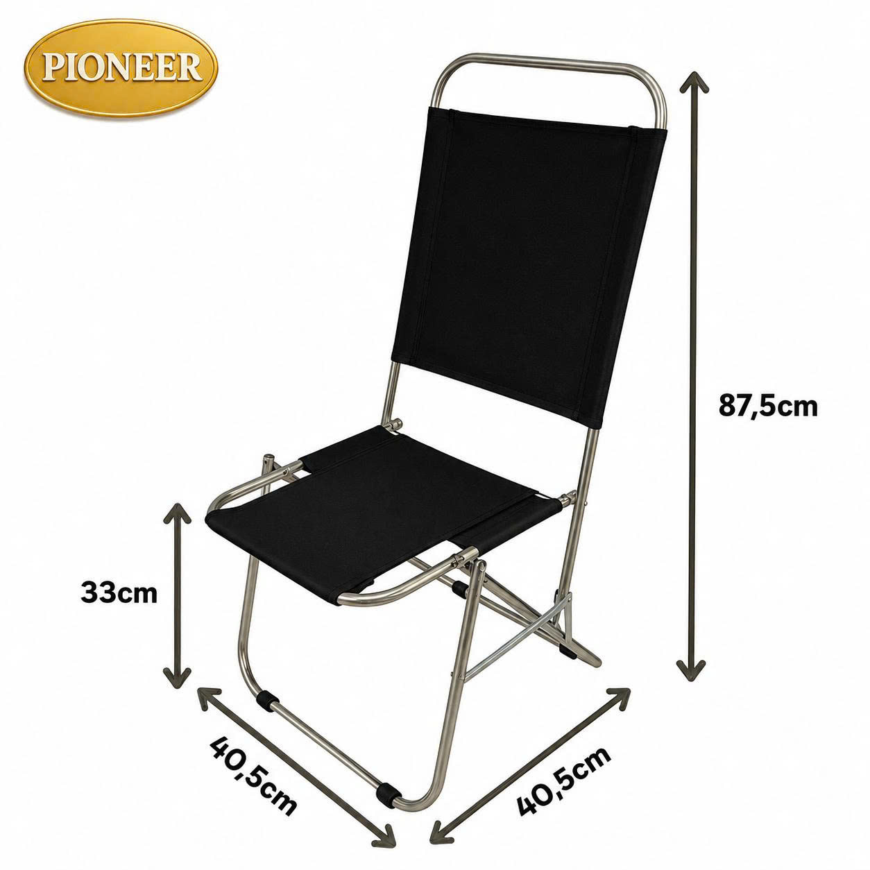 Ghế Xếp Inox Tựa Lưng Cao Cafe, Câu Cá, Du Lịch Dã Ngoại Giá Sỉ