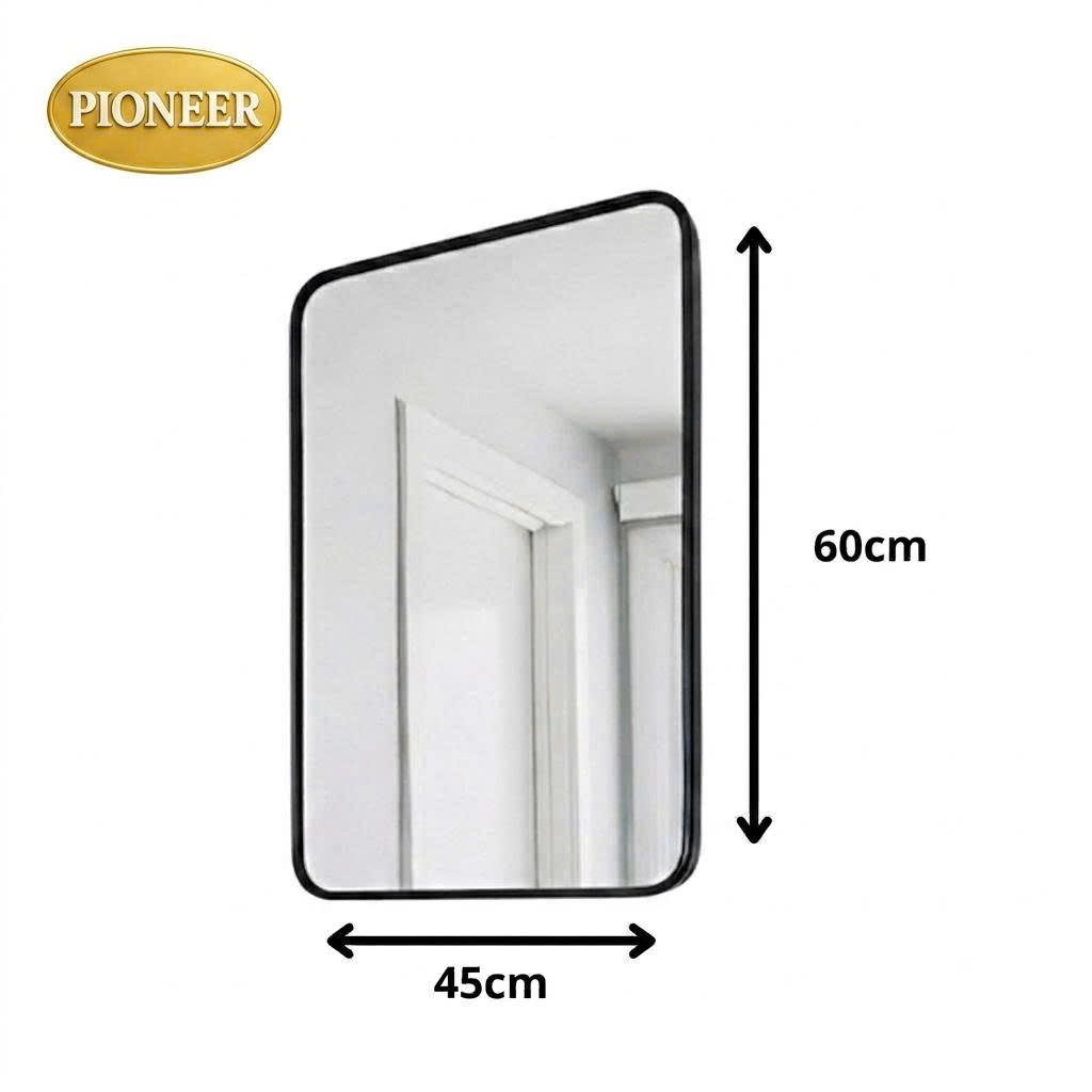 Gương Chữ Nhật Treo Tường Pioneer Khung Viền Nhôm (Đủ Size) Cao Cấp - Mã PE:194, PE:197
