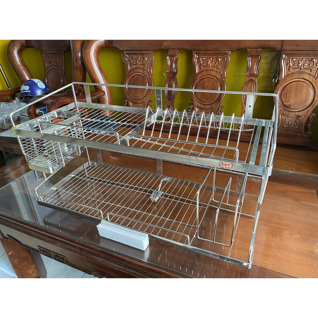 Kệ Chén Đa Năng 2 Tầng Inox 304 Cao Cấp - Kệ Chén Đa Năng Inox 304 Cao Cấp - Mã SP: PE326
