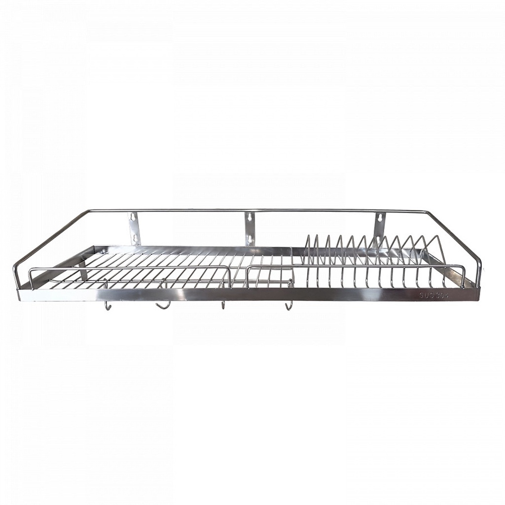 Kệ Treo Chén Bát 1 Tầng Inox 304 Cao Cấp - Kệ Chén Inox 1 Tầng Treo Tường Nhà Bếp