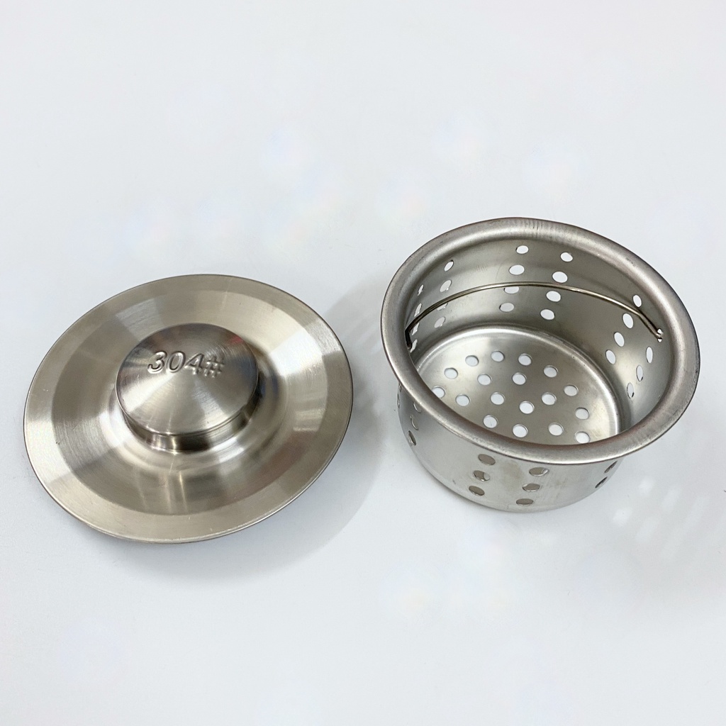 Rổ Lọc Rác Inox Loại Ngắn Cho Bồn Rửa Chén Bát