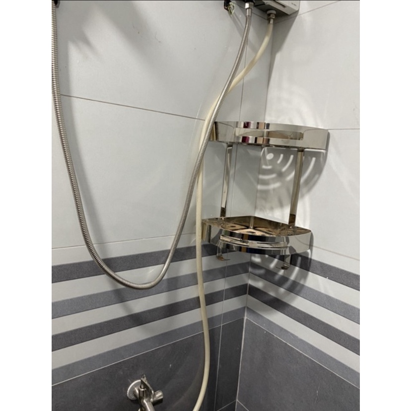 Kệ Góc Phòng Tắm 1 Tầng, 2 Tầng Inox 304 Nhà Tắm - Chuyên Giá Sỉ