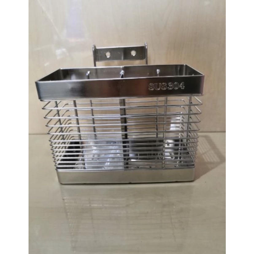 Ống Đựng Đũa Muỗng Vuông Dạng Lưới Inox 304 (1 Ngăn, 2 Ngăn, 3 Ngăn)