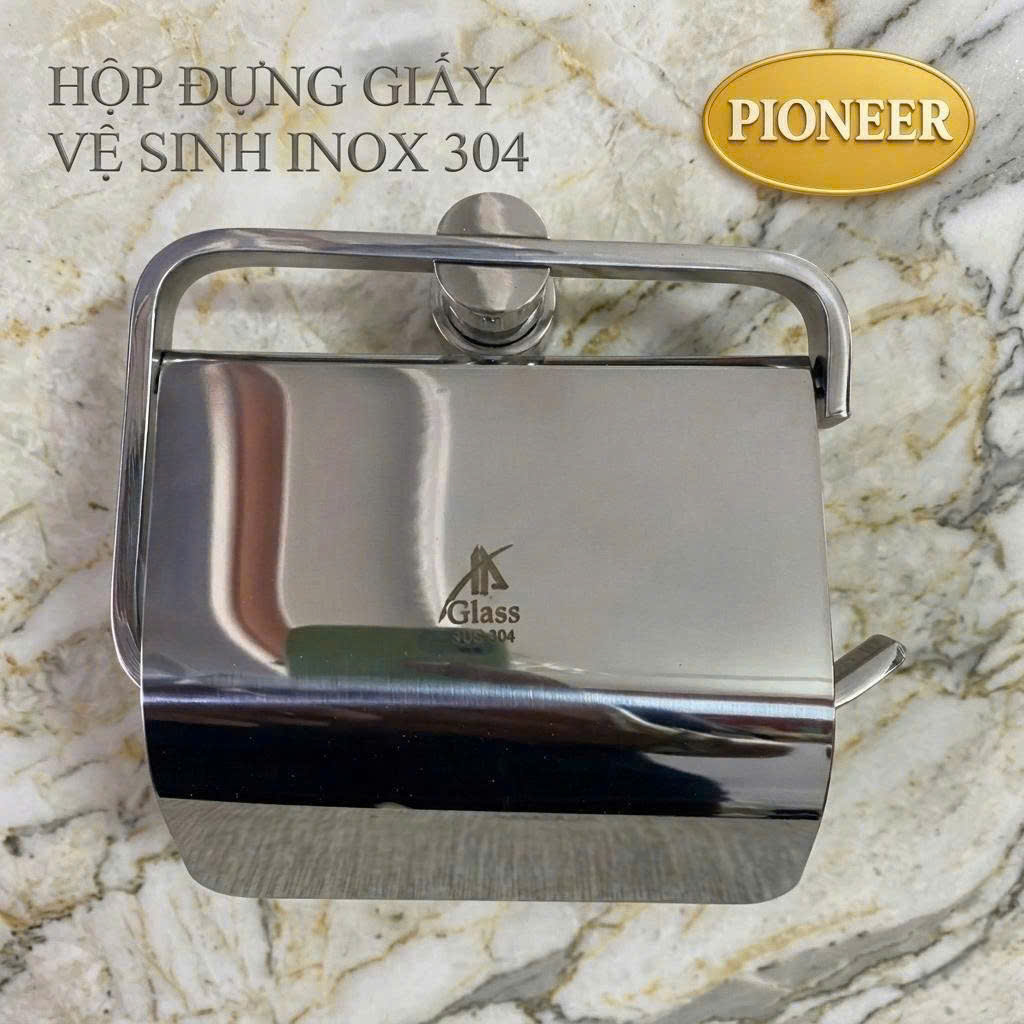 Hộp Đựng Giấy Vệ Sinh Tấn Phát Hàng Đúc Đặc Inox 304 Nhà Tắm Cao Cấp - Mã SP: TP 6012