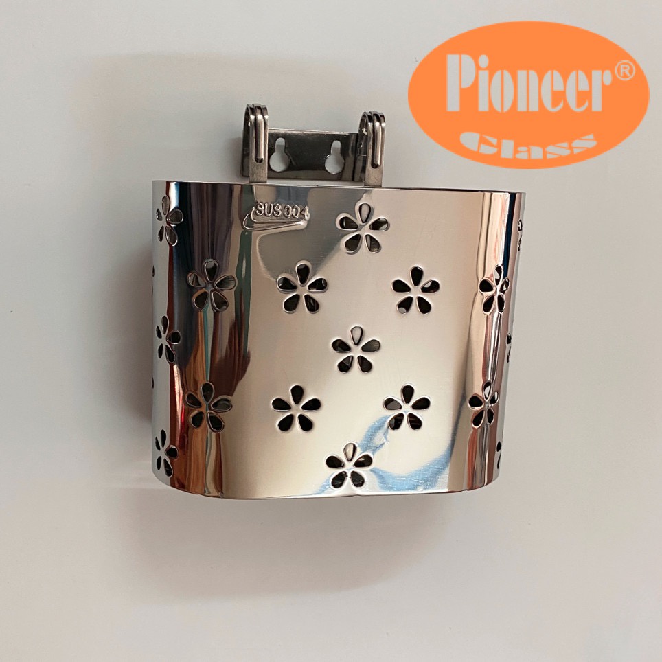 Ống Đựng Đũa Muỗng Inox 304 Pioneer 2 Ngăn Cao Cấp - Mã Sản Phẩm: PE404