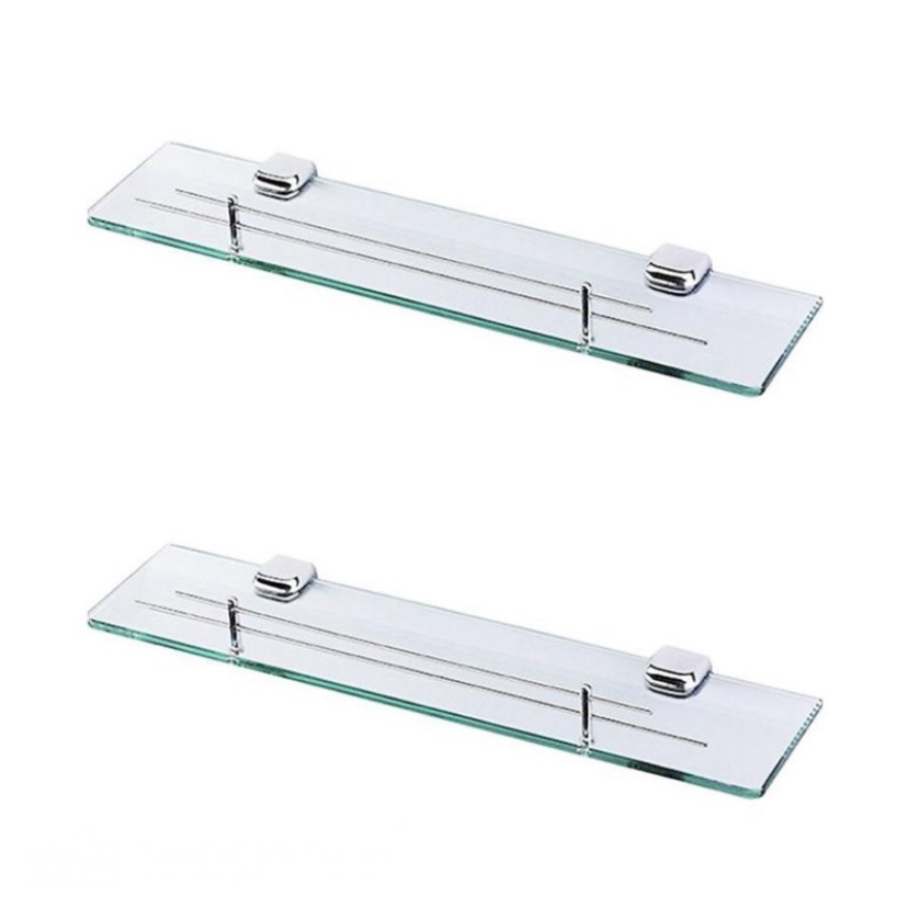 Kệ Kính 2 Thanh Ngang Inox 304 Pioneer Nhà Tắm Cao Cấp - Mã TP15