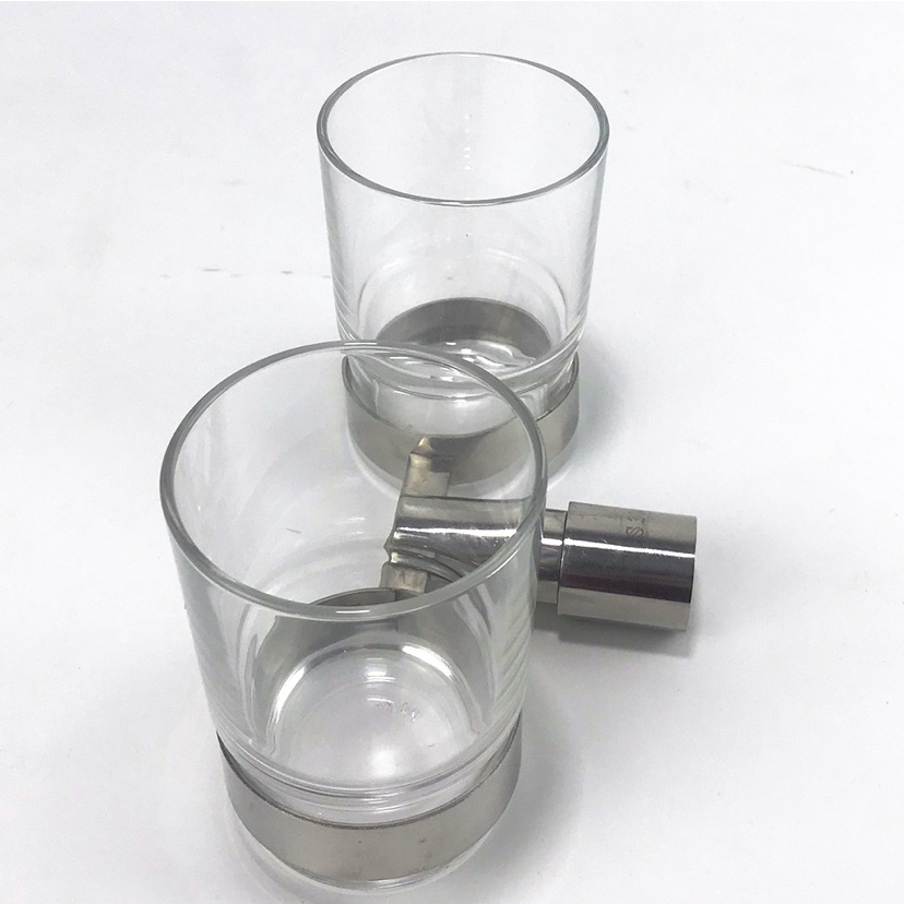 Kệ Để Ly Đôi Pioneer Inox 304 Nhà Tắm Cao Cấp Tặng Kèm 2 Ly Thái Lan  - Mã SP: TP6004