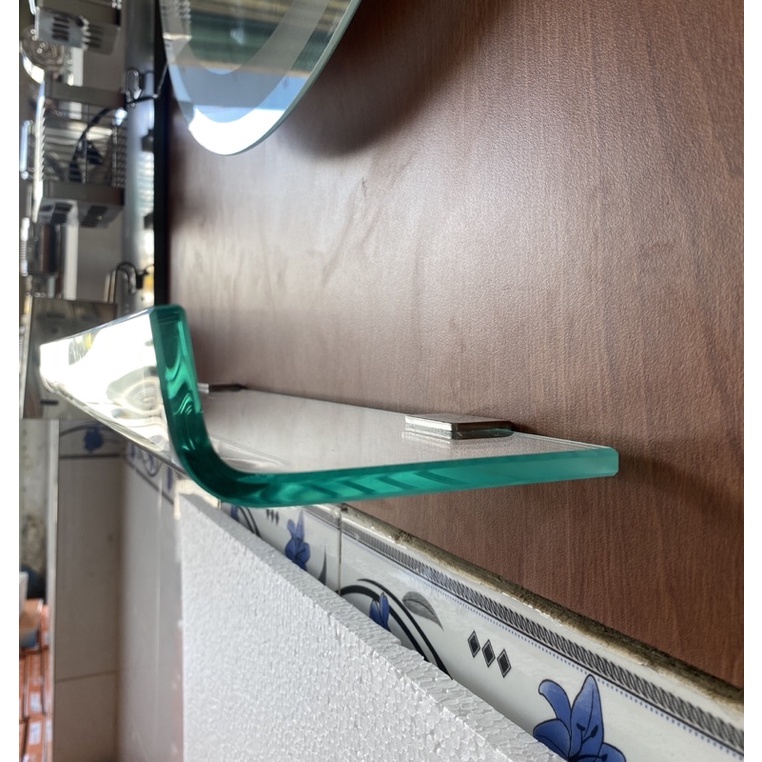 Kệ Kính Uốn Cong Inox 304 Pioneer Nhà Tắm Cao Cấp - Mã TP40