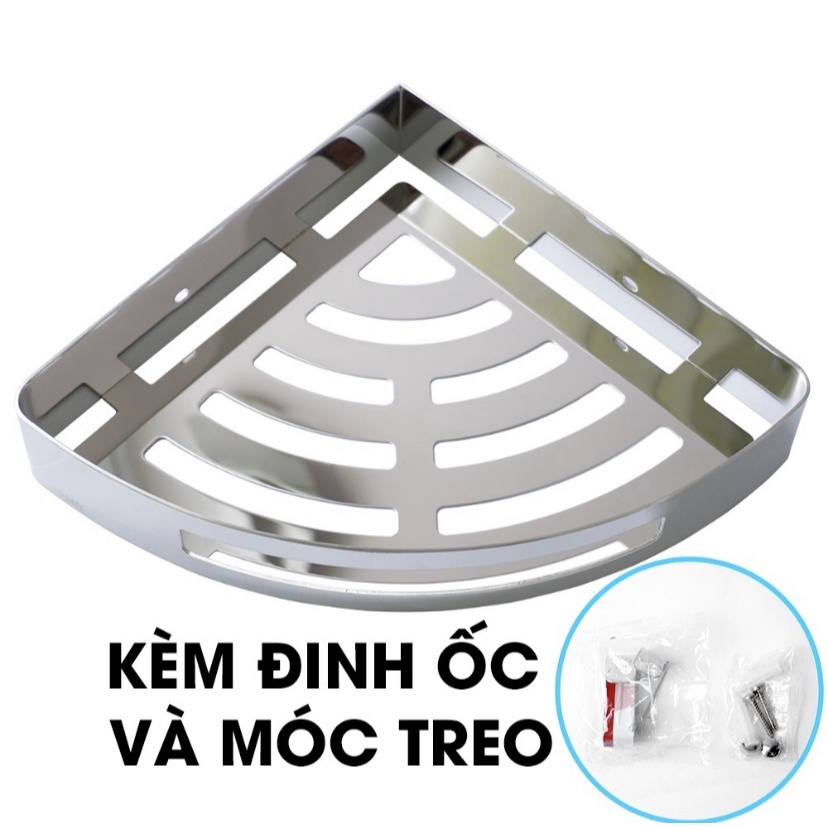 Kệ Góc Phòng Tắm 1 Tầng, 2 Tầng Inox 304 Nhà Tắm - Chuyên Giá Sỉ