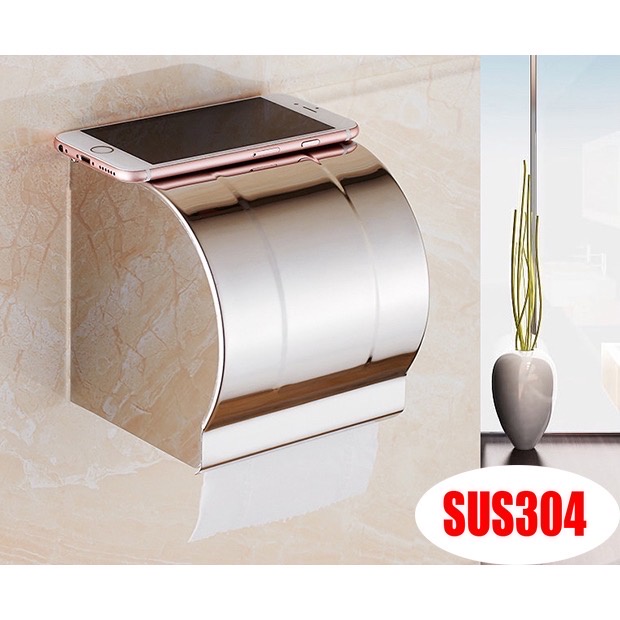 Hộp Đựng Giấy Vệ Sinh Hộp Giấy Bằng 100% Inox Gắn Tường Trong Phòng Tắm Giá Siêu Rẻ