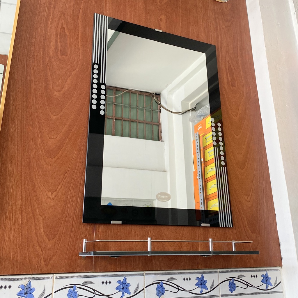 Gương Nhà Tắm Khung Sơn Màu Pioneer Kích Thước 45x60 Cm - Mã PE138