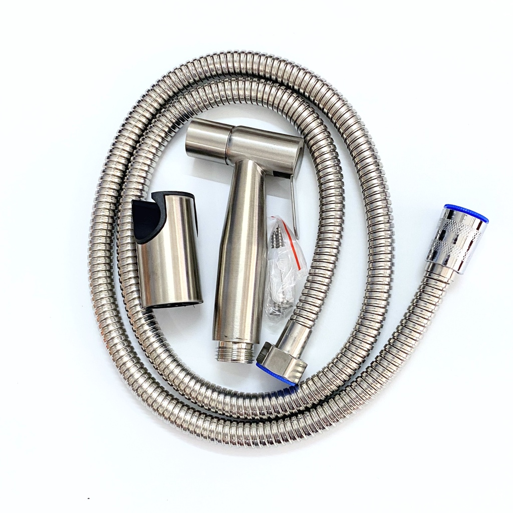 Vòi Xịt Dây Bố 3 Lớp Vệ Sinh Cầm Tay Inox SUS 304 Nhà Tắm Cao Cấp