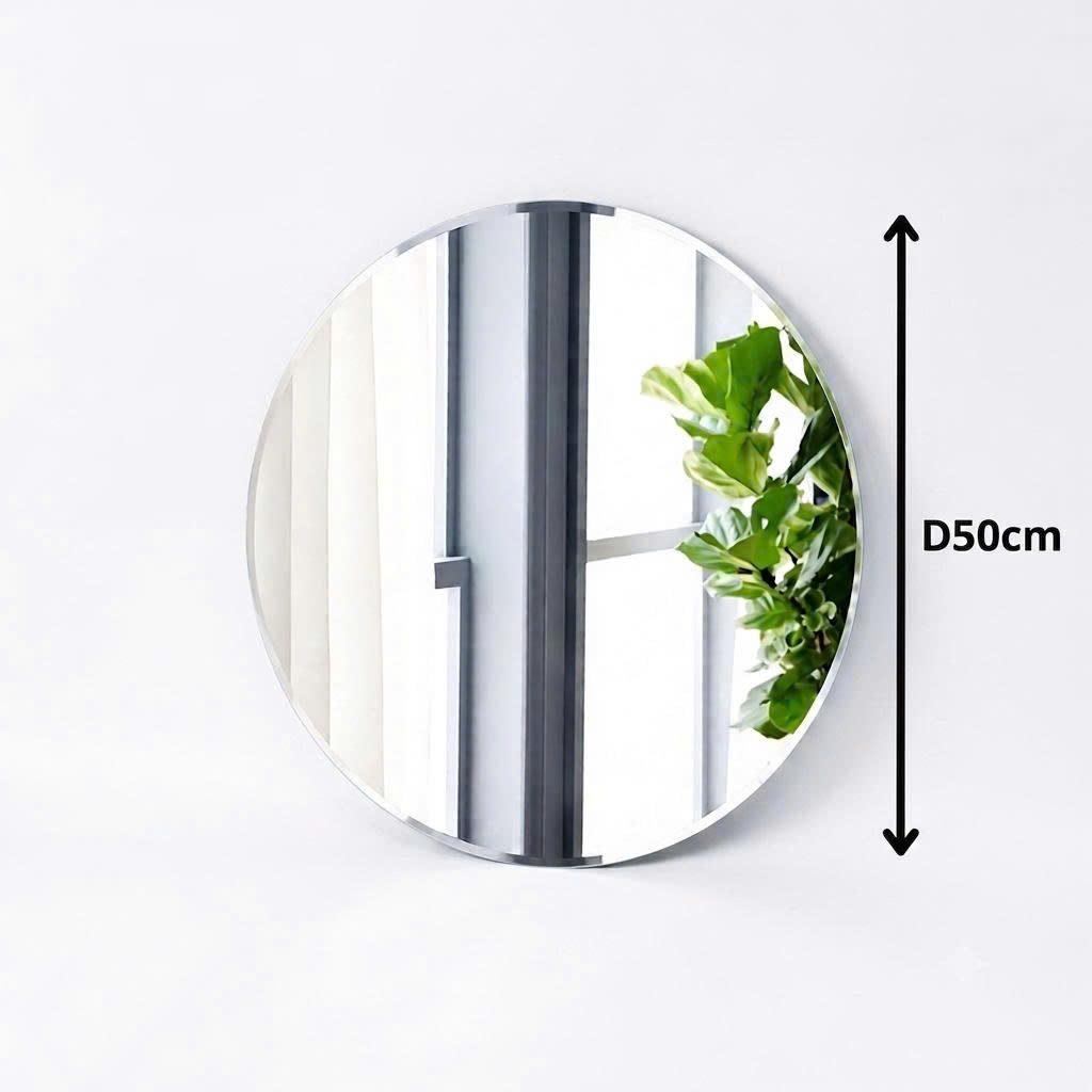 Gương tròn treo tường Pioneer trang trí trong phòng tắm, phòng ngủ, phòng khách (Đủ Size)