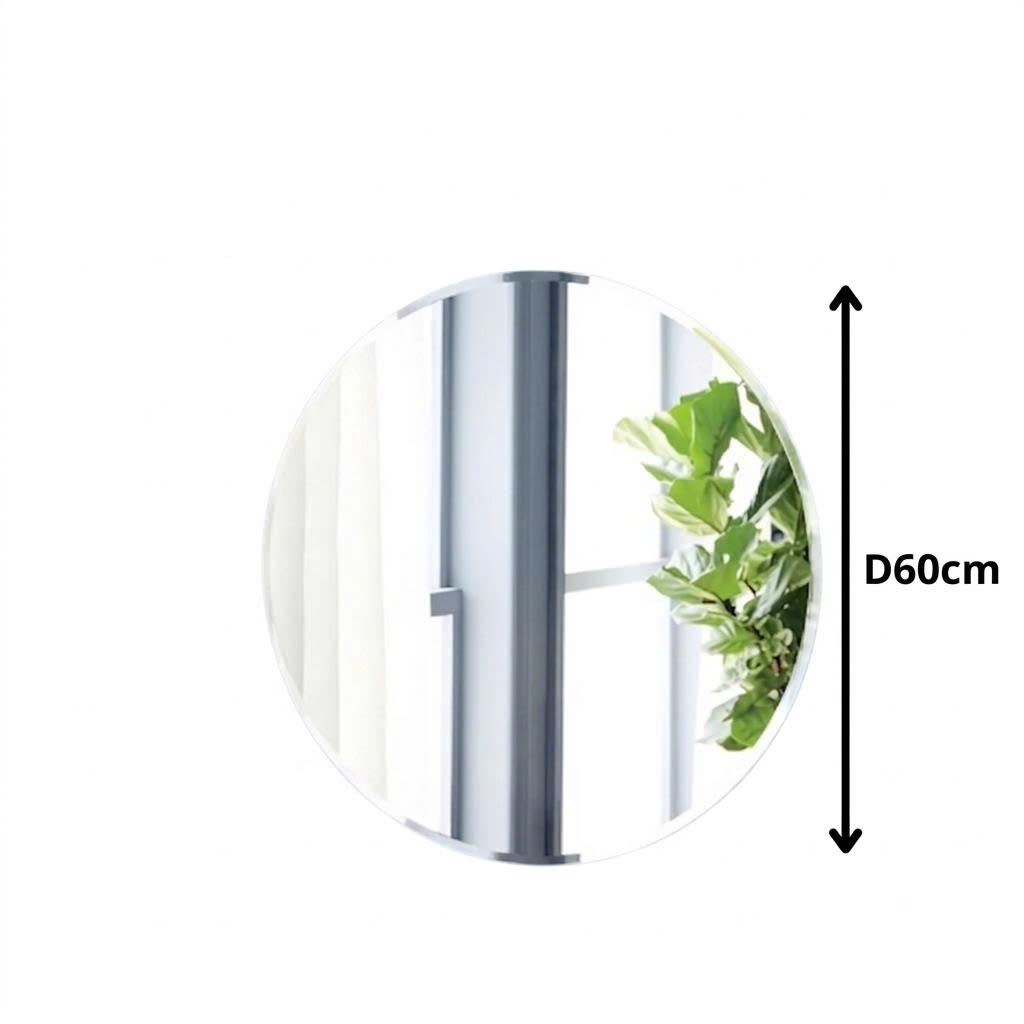Gương tròn treo tường Pioneer trang trí trong phòng tắm, phòng ngủ, phòng khách (Đủ Size)