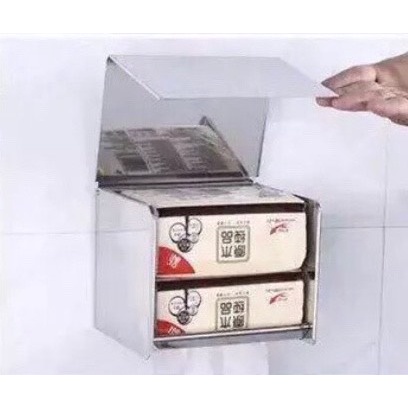 Hộp Đựng Giấy Vệ Sinh Inox 304 - Hộp Giấy Vệ Sinh Inox Cao Cấp - Lô Giấy Vệ Sinh