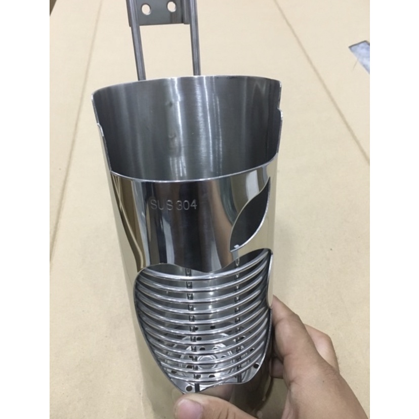 Ống Đũa Tròn Hình Táo INOX 304 ( Đơn - Đôi )  - Ống Đựng Đũa Muỗng - Mã SP: PE402