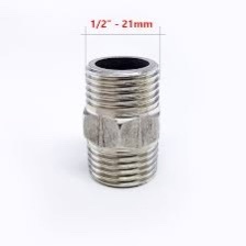 Đầu Nối Ren Trong Ngoài Phi 21, Nối Ren Dân Dụng Ống Nước, Kép Inox - Chuyên Giá Sỉ