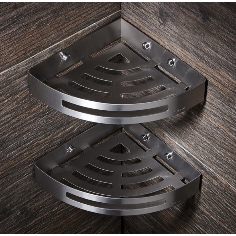 Kệ Góc Phòng Tắm 1 Tầng, 2 Tầng Inox 304 Nhà Tắm - Chuyên Giá Sỉ