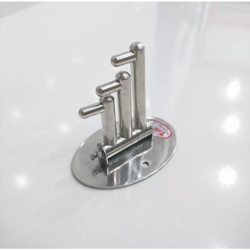 Móc 3 Chia Inox Cao Cấp - Móc Áo 3 Chia Inox 304  - Mã SP: PE07, PE08
