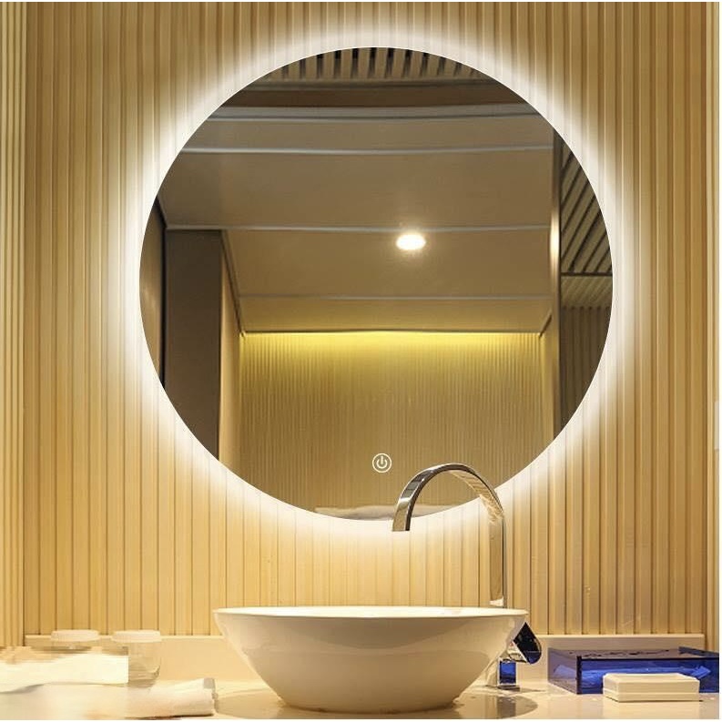 Gương Tròn Treo Tường Pioneer Có Đèn Led Hậu Cảm Ứng (Nhiều Size) Trang Trí Phòng Siêu Đẹp [Ship Trong Ngày]