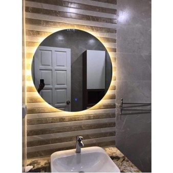 Gương Tròn Treo Tường Pioneer Có Đèn Led Hậu Cảm Ứng (Nhiều Size) Trang Trí Phòng Siêu Đẹp [Ship Trong Ngày]
