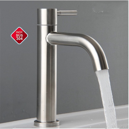 [Chuyên Giá Sỉ] Vòi Lavabo Lạnh 100% Inox 304 (Vòi La Điếu) Chống Han Gỉ