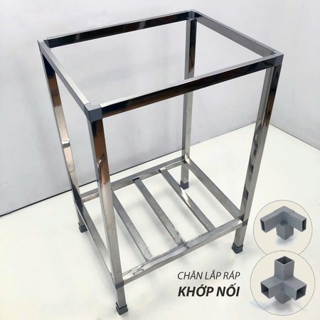 Chân để chậu rửa bát Inox có khung tháo lắp tiện lợi nhiều kích thước