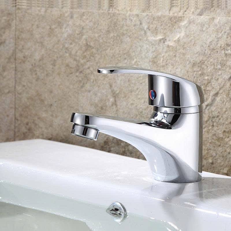 Vòi Lavabo Lạnh Gật Gù Đồng Thau Xi Bóng Cao Cấp Bồn Chậu Rửa Mặt