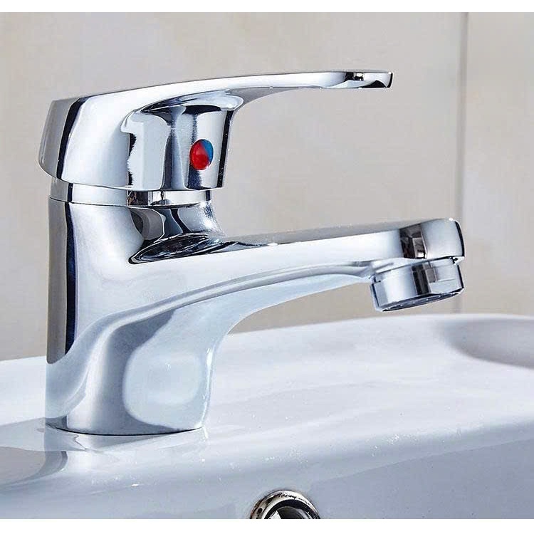 Vòi Lavabo Lạnh Gật Gù Đồng Thau Xi Bóng Cao Cấp Bồn Chậu Rửa Mặt