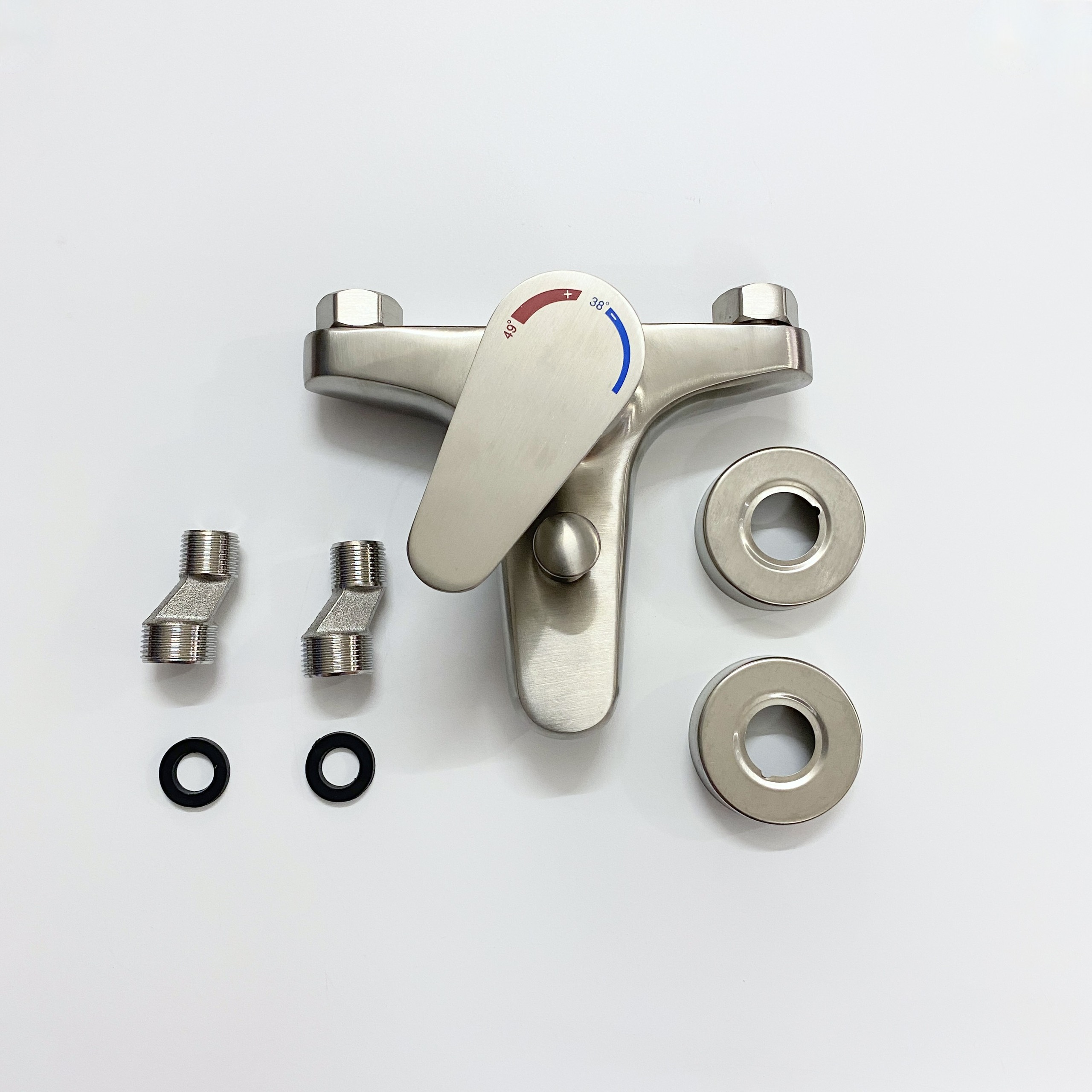 Bộ Củ Sen Tắm Nóng Lạnh Inox 304 Cao Cấp Đầy Đủ Phụ Kiện Tay Sen Và Dây Sen Inox