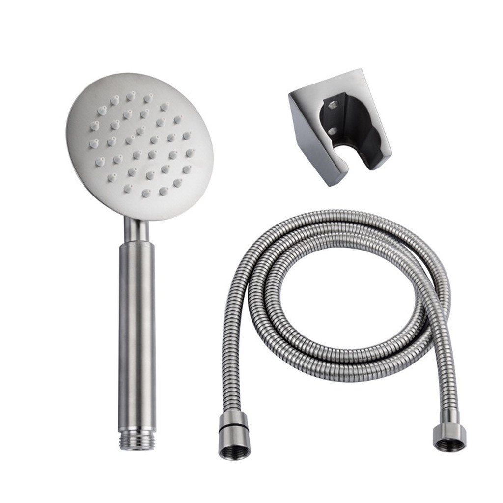 Bộ Củ Sen Tắm Nóng Lạnh Inox 304 Cao Cấp Đầy Đủ Phụ Kiện Tay Sen Và Dây Sen Inox