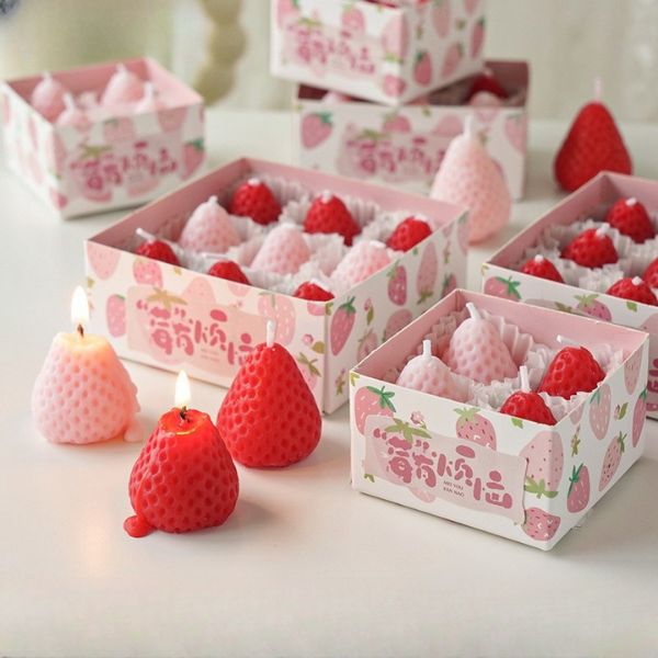 [ Set 5 Hộp ] Nến Thơm Dâu Tây [ Mix Nhiều Mùi Hương ] - 922379