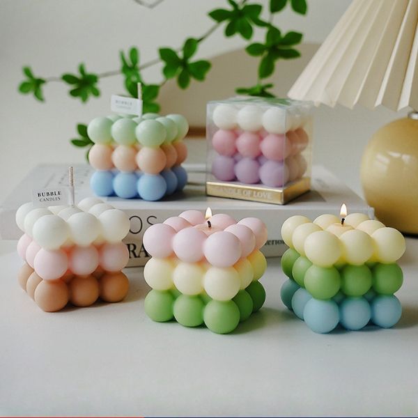 [ Set 5 Hộp ] Nến Thơm Lập Phương Nhiều Màu [ Mix Nhiều Mùi Hương ] - 922393