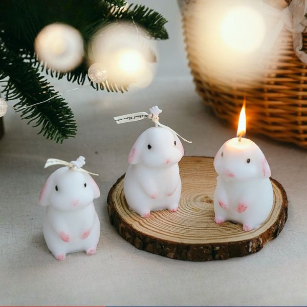 [ Set 5 Hộp ] Nến Thơm Thỏ [ Mùi Đào ] - 922410